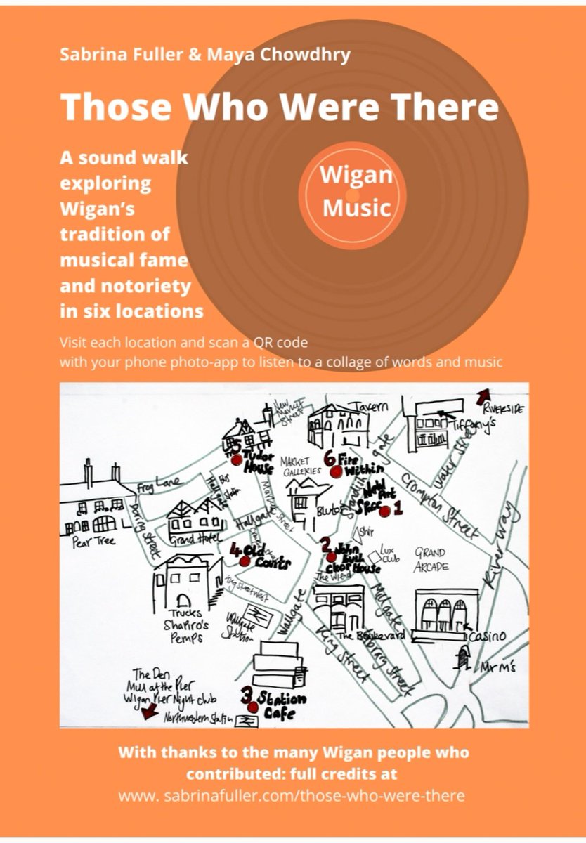 Amazing to feature in a great piece of work by @sabrinaf002 + @MayaChowdhry celebrating Wigan's fantastic music scene. Some talented friends involved @Stanleysband_ + @flechettesband as well as legends like @StuartMaconie. Check it out in person or online: sabrinafuller.com/those-who-were…