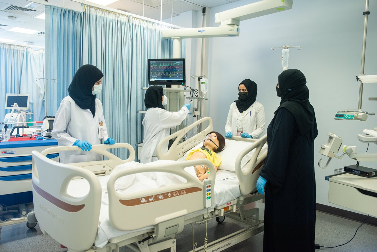 MBRUniversity's tweet photo. #Simulation promotes experiential &amp; reflective learning. Year-4 medical students from @DMC_edu enjoyed a High Fidelity Simulation session on the assessment &amp; management of airway in children at our fully equipped simulation center. We hope everyone had a valuable time.
#HcSimweek https://t.co/wFNBvkhSbE