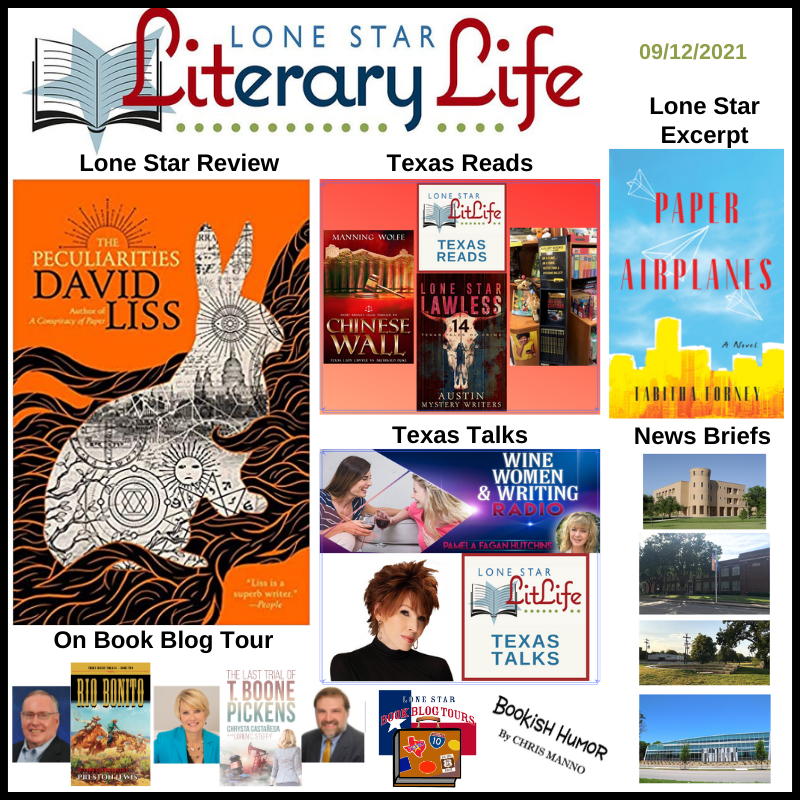 LoneStarLit's tweet photo. NEW #LoneStarLit!
#LoneStarReview @TachyonPub @David_Liss
#Excerpt @TobeyWrites
#TexasTalks @PamelotH @SandraBrown_NYT
#TexasReads @lauraoles @ManningWolfe @AustinMystery
#bookblitz @LawChrysta @lsteffy @PublishingCreek #Bookishnews @tslac @FtWorthLibrary 
https://t.co/VIGh1I345p https://t.co/BwjyV6Cf9h