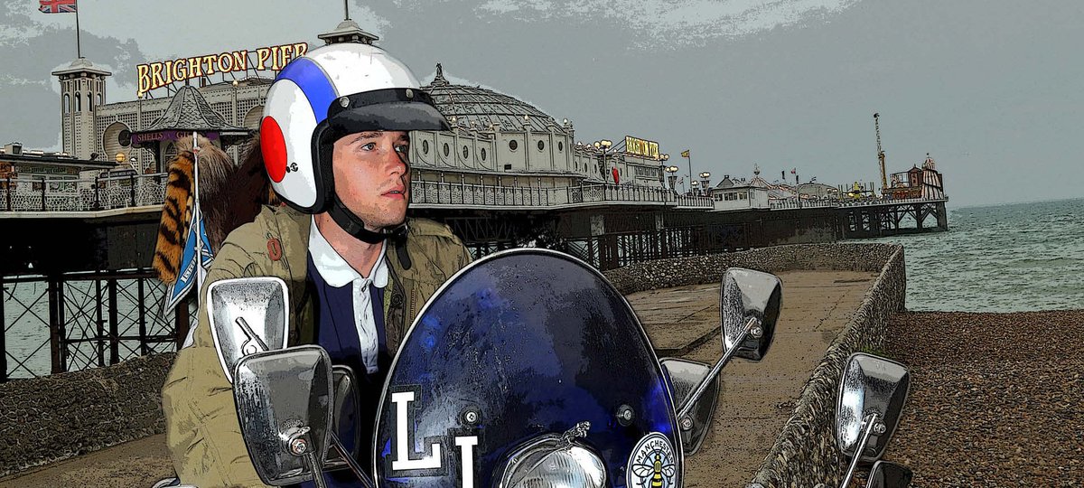LittleTheatreUK's tweet photo. Brand new release alert! 

'The Pebble and the Boy' is a modern-day road trip of discovery as 19 year old John Parker sets off on his late father’s Lambretta to scatter his ashes into the sea in Brighton, the spiritual home of the Mods.

🎟️🎟️🎟️ > https://t.co/6ZeqREIOSN https://t.co/uXMTLS4uIr
