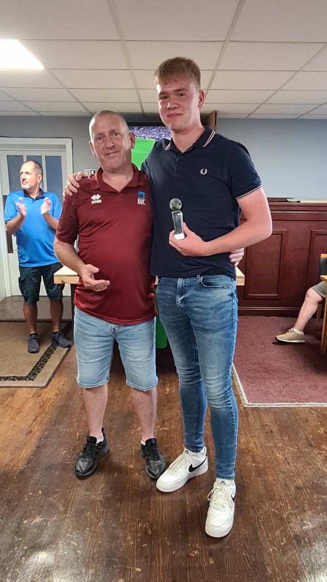 Last night the Club were finally able to present last seasons Player of the Year Awards.

Well done everyone 👏 👏👏👏

Reserve Team <a href="/EthxnWilkins/">Ethan</a> 

A Team <a href="/BrandonMarc97/">Brandon</a> 

B Team <a href="/JoshPaddock6/">Josh Paddock</a>

Young Player <a href="/BlabyTaylor/">Taylor Blaby</a> 

Clubman .. Les Lewis