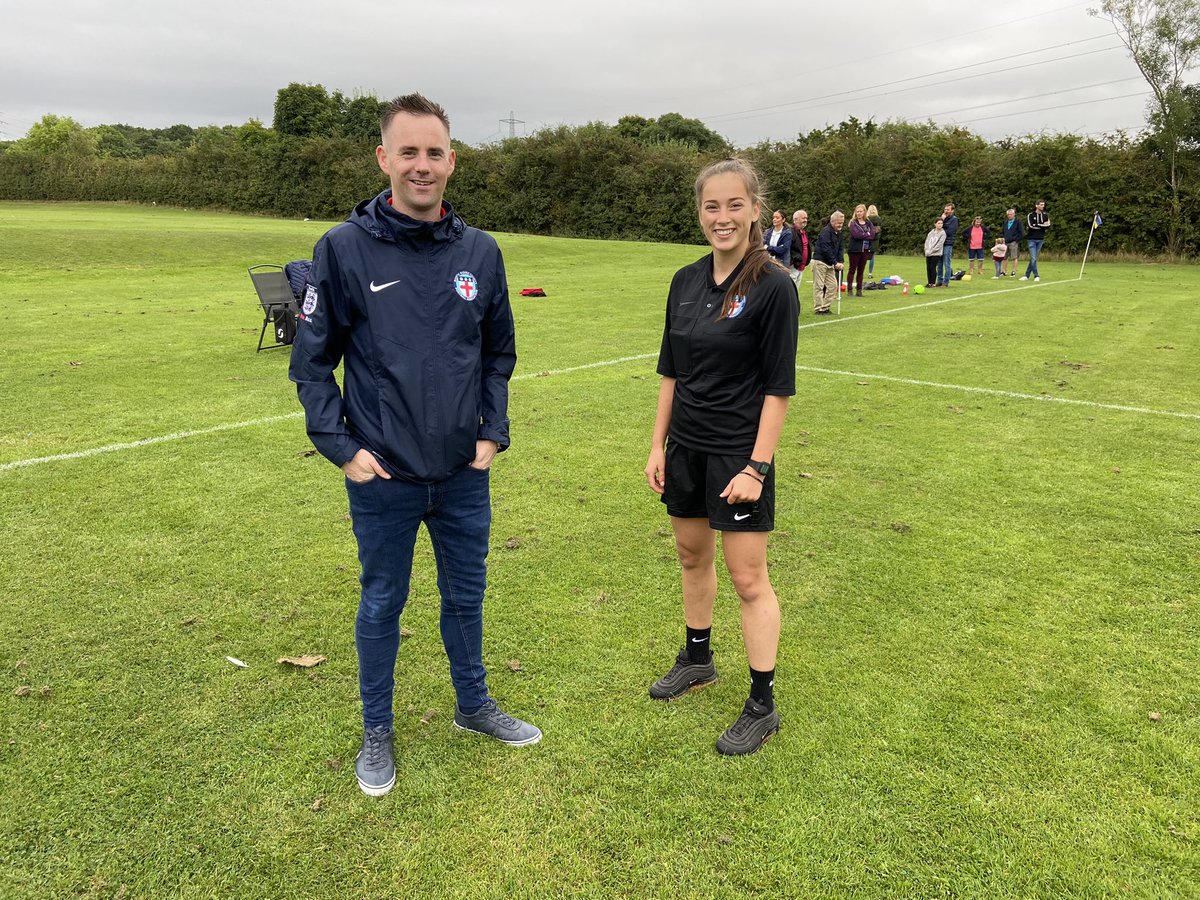 NRCFAREFDEV's tweet photo. Members of our Referee Development Team are out and about in local grassroots football today supporting and engaging with our Referees 👍

Thanks to them all for their dedication, and all our clubs for the positive support they have shown 😁

#WeSupportNRCFAReferees 
 
1/2 https://t.co/oxY8J29jIg