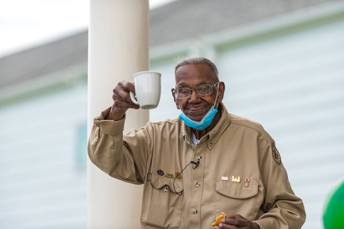 Happy Birthday to Mr. Lawrence Brooks of NOLA! At 112, Mr. Brooks is the oldest living WWII vet in the US.