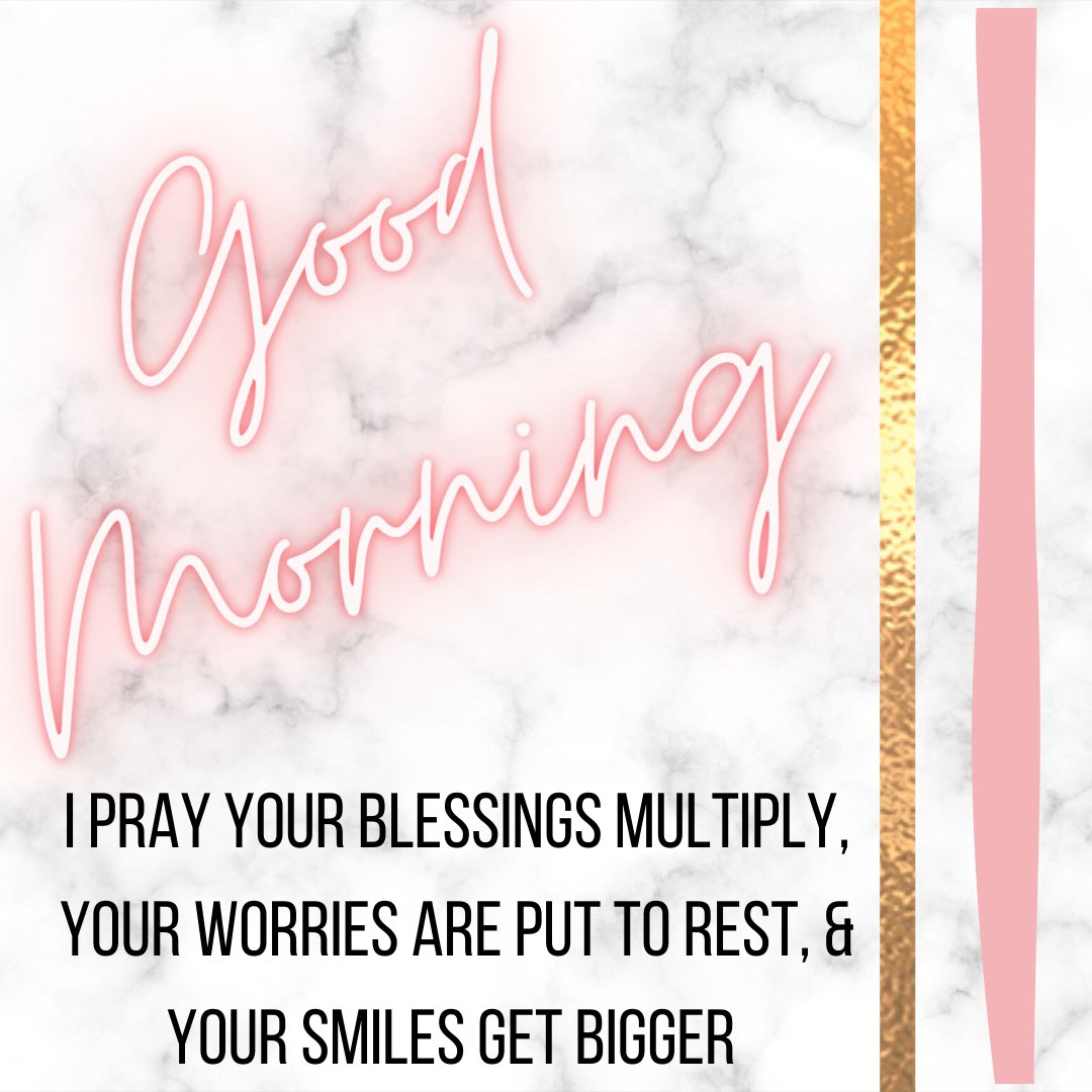 AmazinglyChosen's tweet photo. Goodmorning 😊
- I pray your blessings multiply, your worries are put to rest, &amp; your smiles get bigger! https://t.co/s9K8kRiVFn