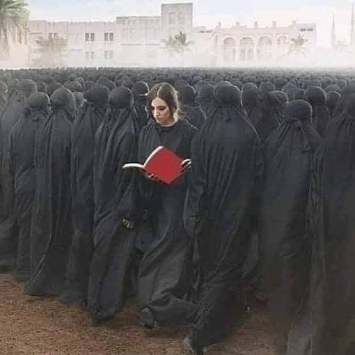 AshArcher7's tweet photo. I feel you sister.❤️                             Photo by Afghan artist Shamsia Hassani

#Afghanistan🇦🇫 
#Afghanistan
#Afghanwomen #AfghanWomenUprising #StopTaliban #SanctionPakistan https://t.co/JYMX61S2FT