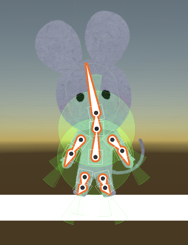 Garyumaru's tweet photo. わーい!ついに、ネズミが立ったぁぁぁ!!!!!
#unity #sprite #skinning #hingejoint https://t.co/ZR7UW4lpfZ