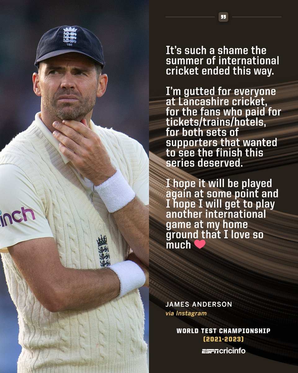 A heartfelt note from James Anderson ♥️

#ENGvIND