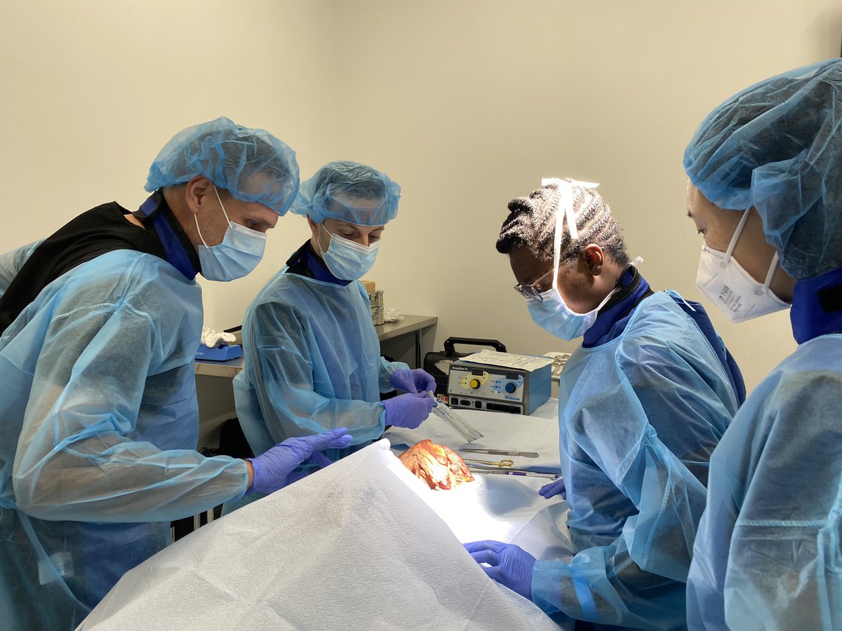 LaPetitePedicle's tweet image. Thanks to @zimmerbiomet for hosting a great cadaver course and @TimWithamMD for teaching us about the mobi-c cervical disc replacement device! @HopkinsNsurg  @BonsrahNancy #cadaverlabs #residentteaching #meded