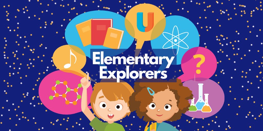 SchlowLibrary's tweet photo. VIRTUAL #ElementaryExplorers for gr 1-5: Ever wonder about the sounds and vibrations of our noisy world? Join @discoveryspace to make and play some unusual instruments and learn about sound energy, Saturday at 2:30pm. Visit https://t.co/zy6UNwakPs for more details + registration. https://t.co/T80n3ZRkkp