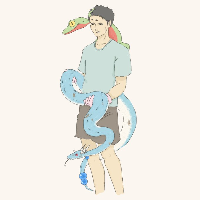 「何かを持っている 蛇」のTwitter画像/イラスト(人気順)