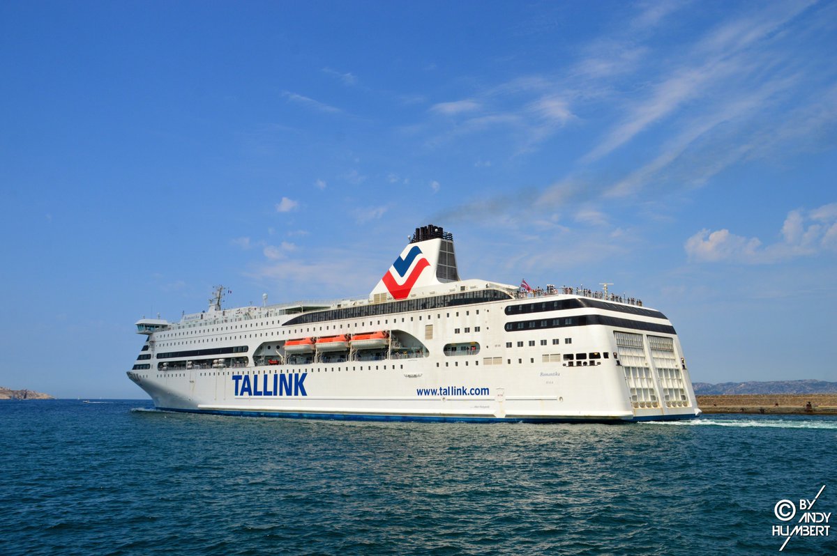 Andy_Humbert's tweet photo. #Romantika #Tallink #Intershipping @TallinkSilja
Le 31 juillet, le ferry scandinave Romantika a fait escale à #Marseille, dans le cadre de son affrètement par Intershipping pour ses nouvelles liaisons vers le #Maroc. 
Le reportage disponible à ce lien : https://t.co/ZThkC3Ezf6 https://t.co/3mQnuHSaJ9