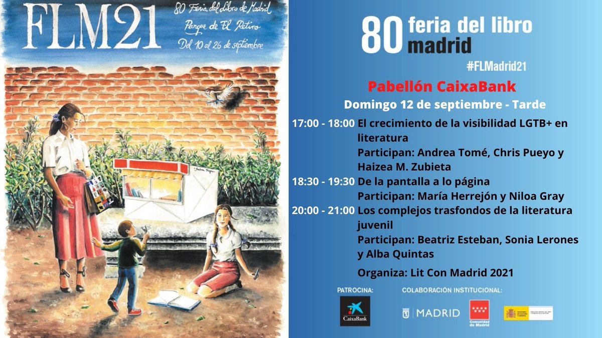 ¡¡Buenas tardes, os esperamos con estas actividades!!
.
.

#FLMadrid21 #laferiadelreencuentro🤗📚 #Libros #escritores #escritoras #librerías #distribuidoras #editoriales #bookfairs #Septiembre #Madrid #Madridenseptiembre