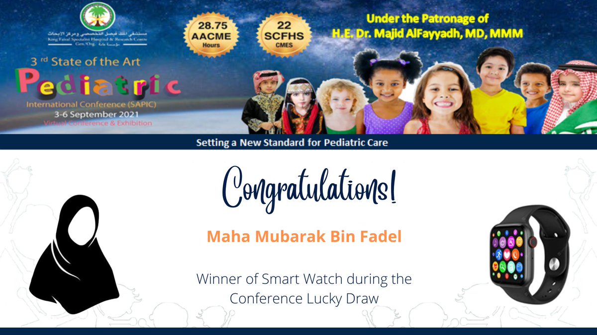 EXCardiacCare's tweet photo. Announcing the 4th Lucky Draw Winner of the 3rd State of the Art Pediatric International Conference held on 03-06 September 2021. https://t.co/YPrXENSjP5
