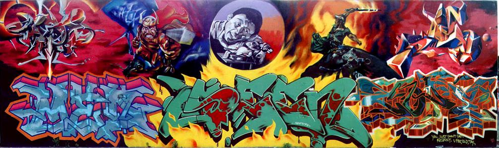 StreetArtBot's tweet photo. "Big Walls (featuring Cope2, Nosm and How)"
Seen, 2009 https://t.co/mt5Cjlc8cd