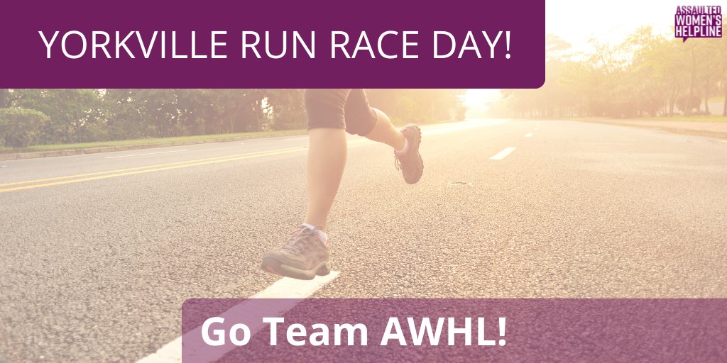 AWHL's tweet photo. Today is #YorkvilleRun #RaceDay ! Cheering on #TeamAWHL. It's not too late to donate!  Virtual Run continues Sept. 12-26th @yorkvillerun https://t.co/lUSlYDeulL