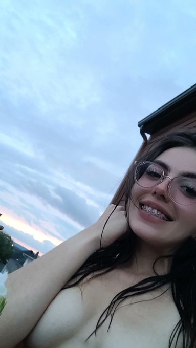 Feeling naked and free on my top floor balcony apt at sunset 😇 I love the chill of wind on my wet skin<a href="/tag/mvsales"class="tags"><span>#mvsales</span></a>