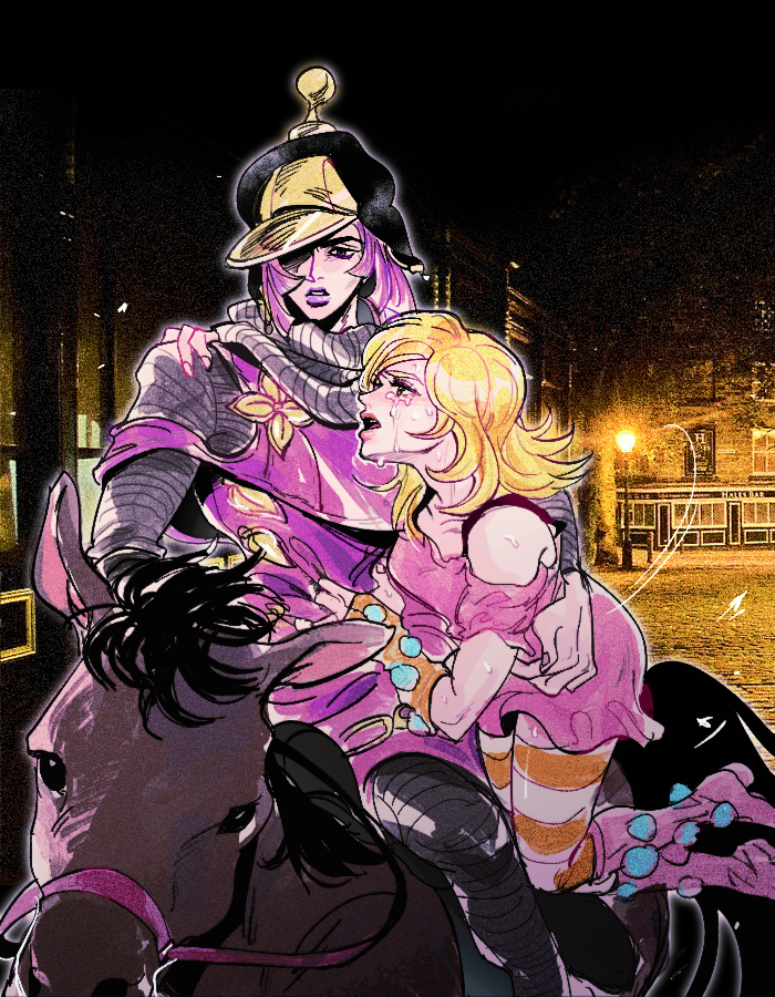 PDOT_S2's tweet photo. 핫팬츠&amp;루시 
#sbr #jjba https://t.co/tx97ppS64v