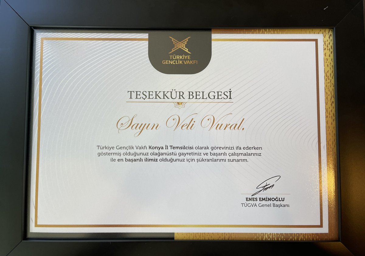 VeliVural_'s tweet photo. Elhamdulillah.. 🤲🏻 

TÜGVA ailesinin bir ferdi olarak Genel Merkezimiz tarafından yapılan değerlendirme neticesinde 🇹🇷 TÜRKİYE 1.’si olan Konya teşkilatımıza teşekkürlerimi iletiyorum. 👏👏👏

Bu gurur hepimizin @TugvaKonya 💪🏆 https://t.co/t7Ef3rZ0uA
