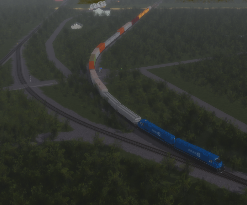 ConrailRB's tweet photo. OIBL rounds the curve out of Hinsdale, NJ.

#RobloxDev #robloxdev #conrail https://t.co/rCfTJpf991