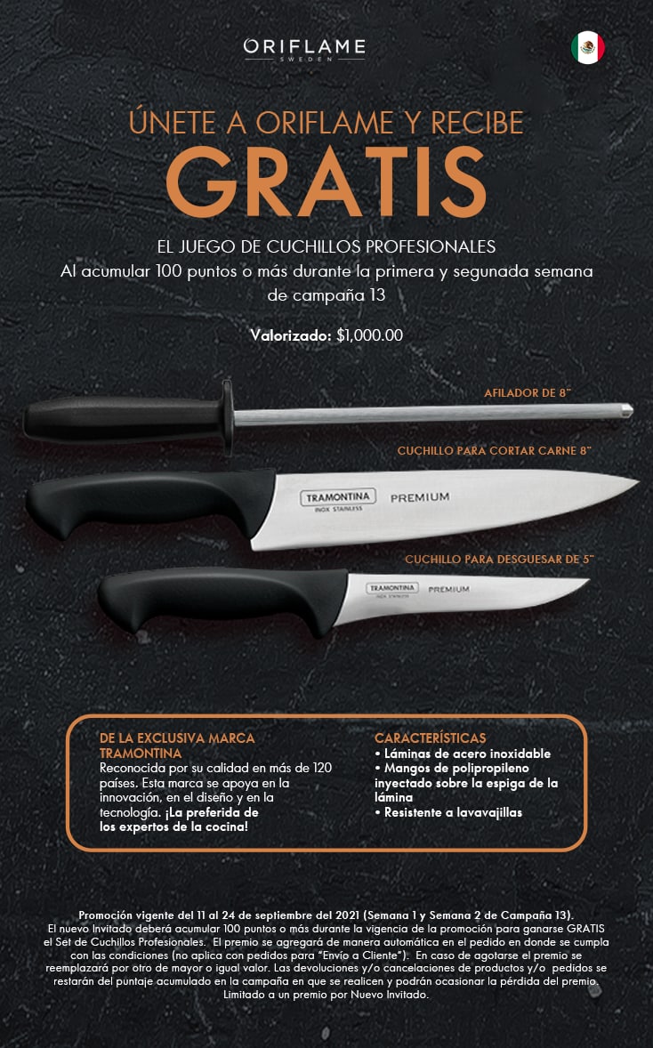 OrdazArlette's tweet image. Tenemos este juego de cuchillos 🔪 profesional para cortes de carne 🍖 Asociate Hoy ‼️ y Cumple tus sueños mañana 😎 🌴 🎁 🇸🇪 🤩
#BellezaHolistica #PonteSmart #UneteAOriflame #BienestarSanoFuerte watts app bit.ly/3gPKxyw 📲 🛒 🛍️ 💌 ✨ 💖 🥰