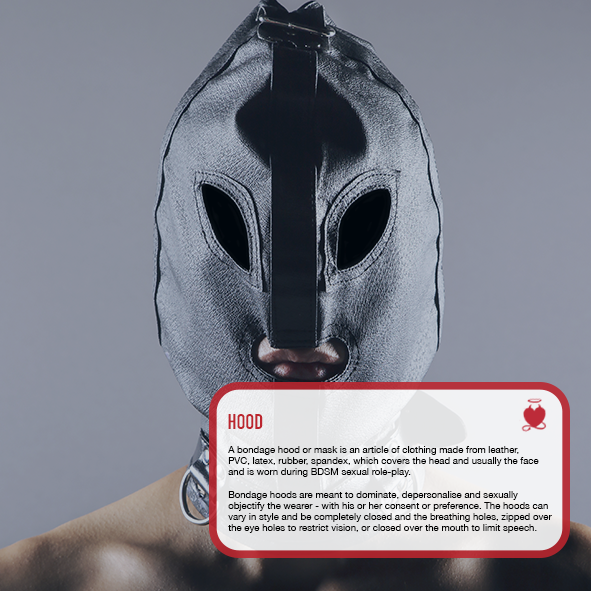 MYFET FETISH DICTIONARY

H is for: Hood

Explore your fetish at MyFet.com the content platform made by Kinksters and fetish Kreators for Kinksters and Fetish Kreators

Register now at MyFet.com

#myfet #fetish #kink #hood #submissive #bdsm