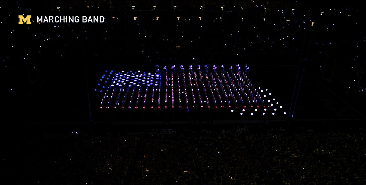 umichband's tweet photo. "We Remember" - Our 9/11/2021 halftime show is now available for viewing! 

📹: https://t.co/wnqQwn4Qwz https://t.co/GvfWYzBJZa