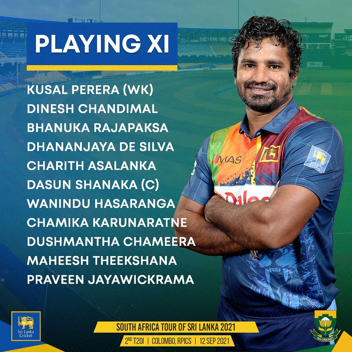 BloodsCricket's tweet photo. Sri Lanka won the toss and elecetd to bat first!
#SLvSA #fansforever #diehardfans #srilanka🇱🇰 #fanstagram #fans #slvssa #discussion #chariya #waniya #waninduhasaranga #chameera #slc #sl #Instagram #instagood #beach #nature #instagood #edit #edits #chitti #ultra #pro #max https://t.co/EcmJYDcmwr