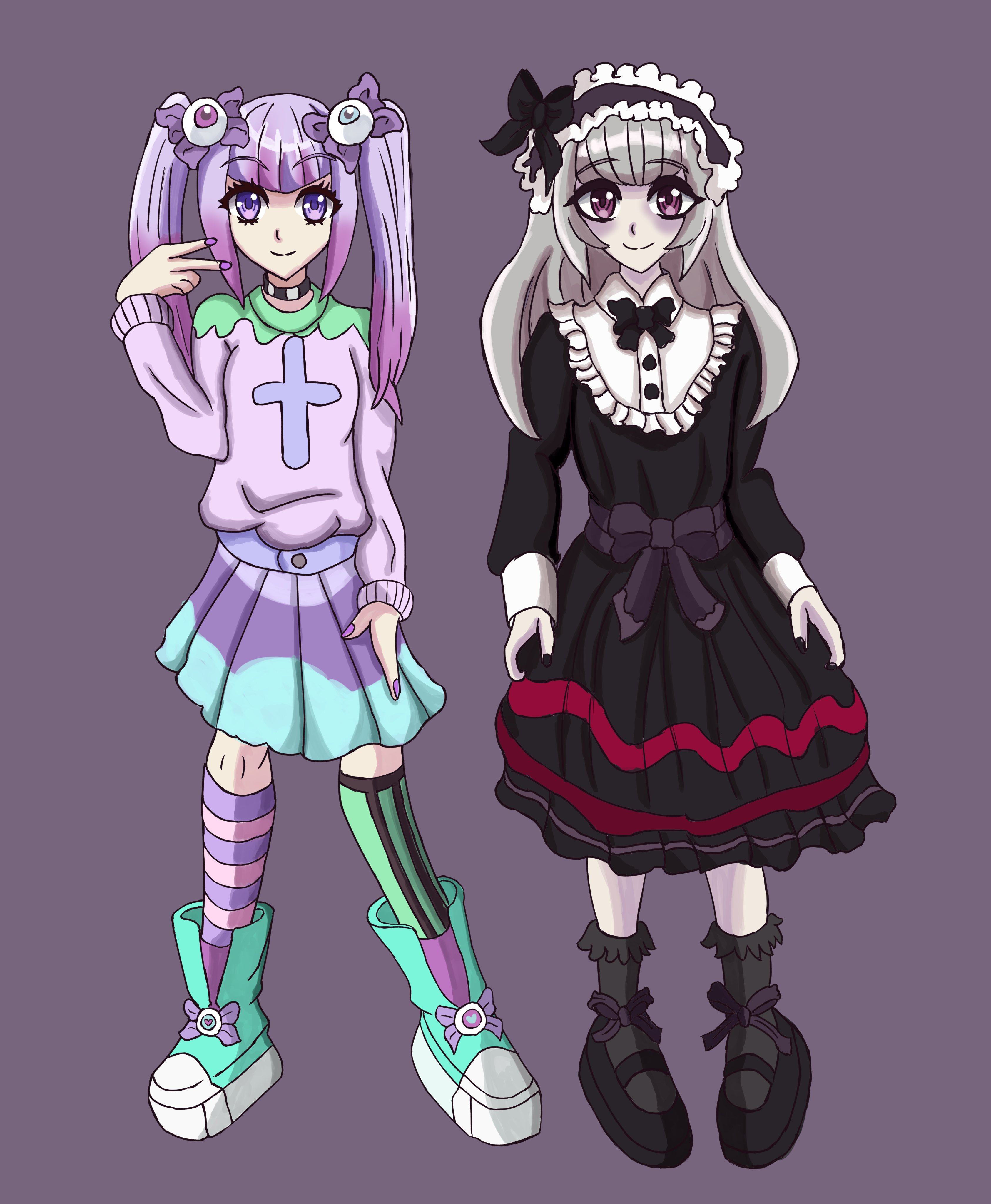 Pastel goth lolita hot sale