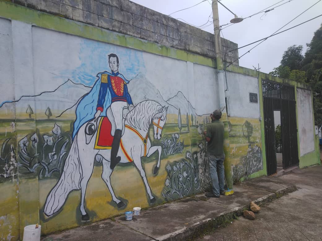 EBAbejal's tweet photo. Recuperación de la fachada @EBAbejal Municipio @GuasimosCra @Miyoer @Ceduc01MG Estado @ZonaEducTachira @charlychaves @Danielcustodio3 @eduardopiate2 @MPPEDUCACION https://t.co/roVu8eOxX3