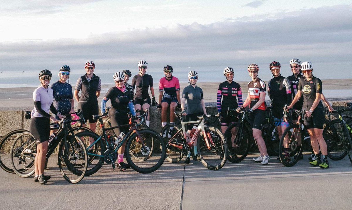 vmcharlesworth's tweet photo. The @JSYWomensRefuge is the only independent domestic abuse charity in Jersey. Today, we rode the @Rapha #womens100 to celebrate strong women and to support the incredible work this charity does in our community. #refuseabuse https://t.co/cuELgkDi2r