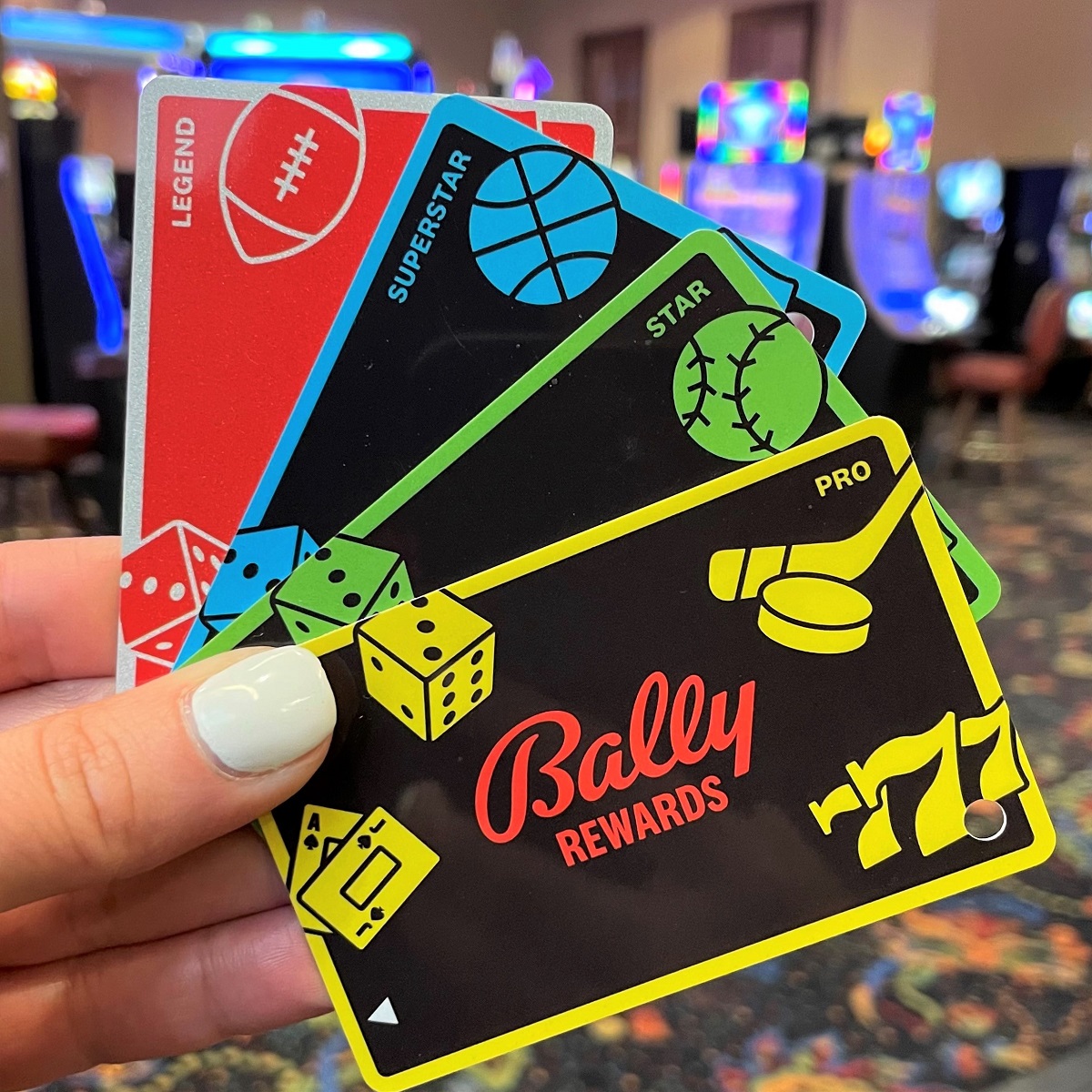 BallysCorp's tweet photo. Level up your loyalty with our all-new Bally Rewards – coming SOON to all 14 casinos! Currently available at @BallysBlackHawk, @BallysKC and @Ballysvicksburg.

#Ballys #Welcometotheballyverse #BallyRewards https://t.co/uRL6zVaMaZ