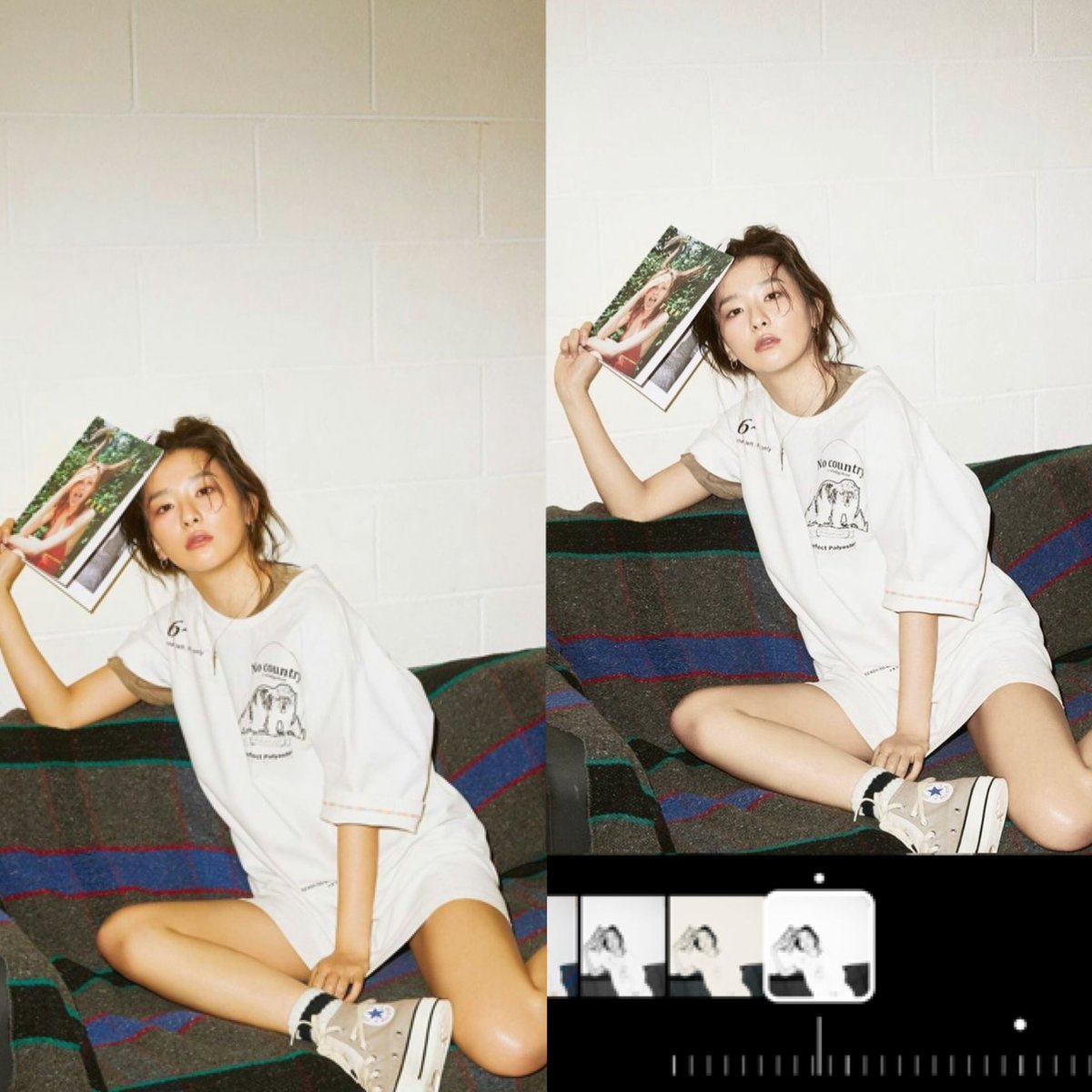 mmytype_'s tweet image. เอ้าาฟิลเตอร์ไอโฟนอันนี้ไม่เคยลอง คุณคนนี้เค้าแนะนำฟิลเตอร์ขาวดำฟิล์มนัวอันสุดท้ายแล้วปรับตามแสงที่ถ่ายมาก็จะได้ความดรอปเหลืองแบบสีภาพไม่เพี้ยน