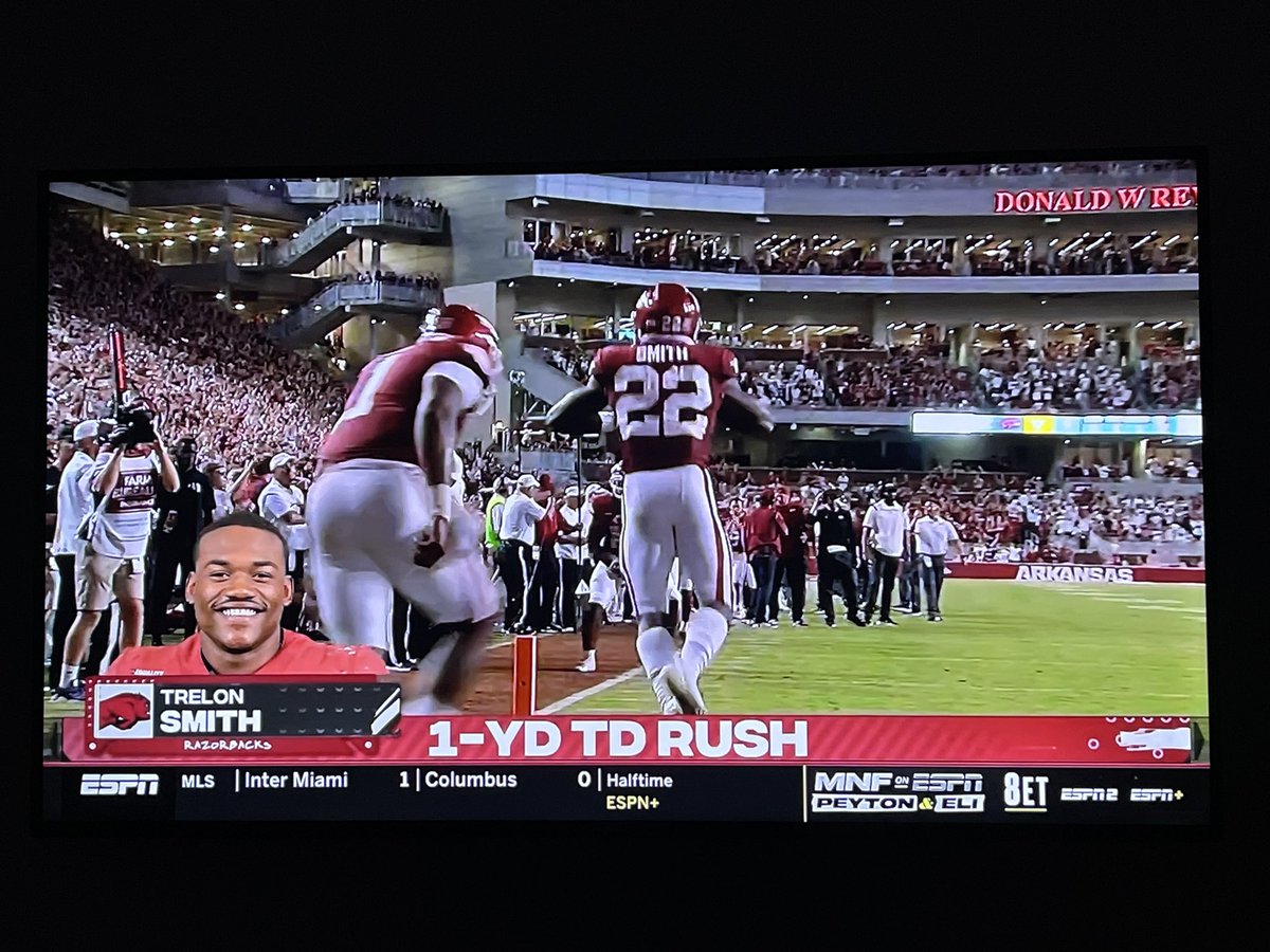 CoachLSmith14's tweet photo. Congratulations on a great game Trelon Smith!!  #RamPride #CyRidge #CFISD https://t.co/ZJ8aokBXKv