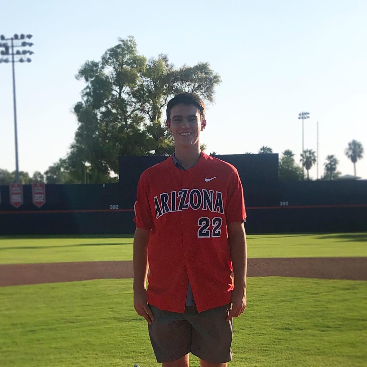 After much prayer and consideration, I am excited to announce my commitment to continue my academic and baseball career at the University of Arizona.  I want to thank all my friends, family, and coaches that have helped me along the way.  Go Wildcats!! 🐻⬇️   <a href="/UACoachHale/">Chip Hale</a>