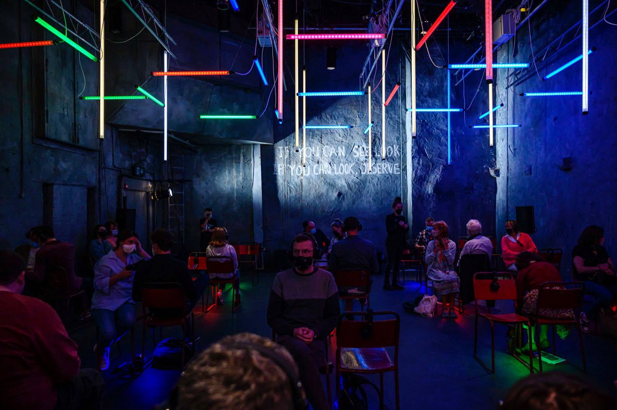 GalwayIntArts's tweet photo. The mind-blowing production of @DonmarWarehouse’s Blindness is well worth seeing!

Tickets available for the @nytimes Critics’ Pick show throughout the week!
🟢 11-18 September | 1pm, 3.30pm, 6pm &amp; 8pm
🟢 @DruidTheatre’s Mick Lally Theatre

Book Today: https://t.co/z0vOkbpsA3 https://t.co/DEusjWxqnh