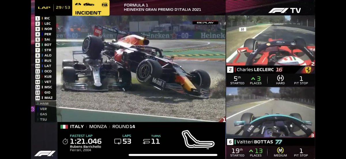 the Red Bull’s rear right trying to take revenge against Lewis