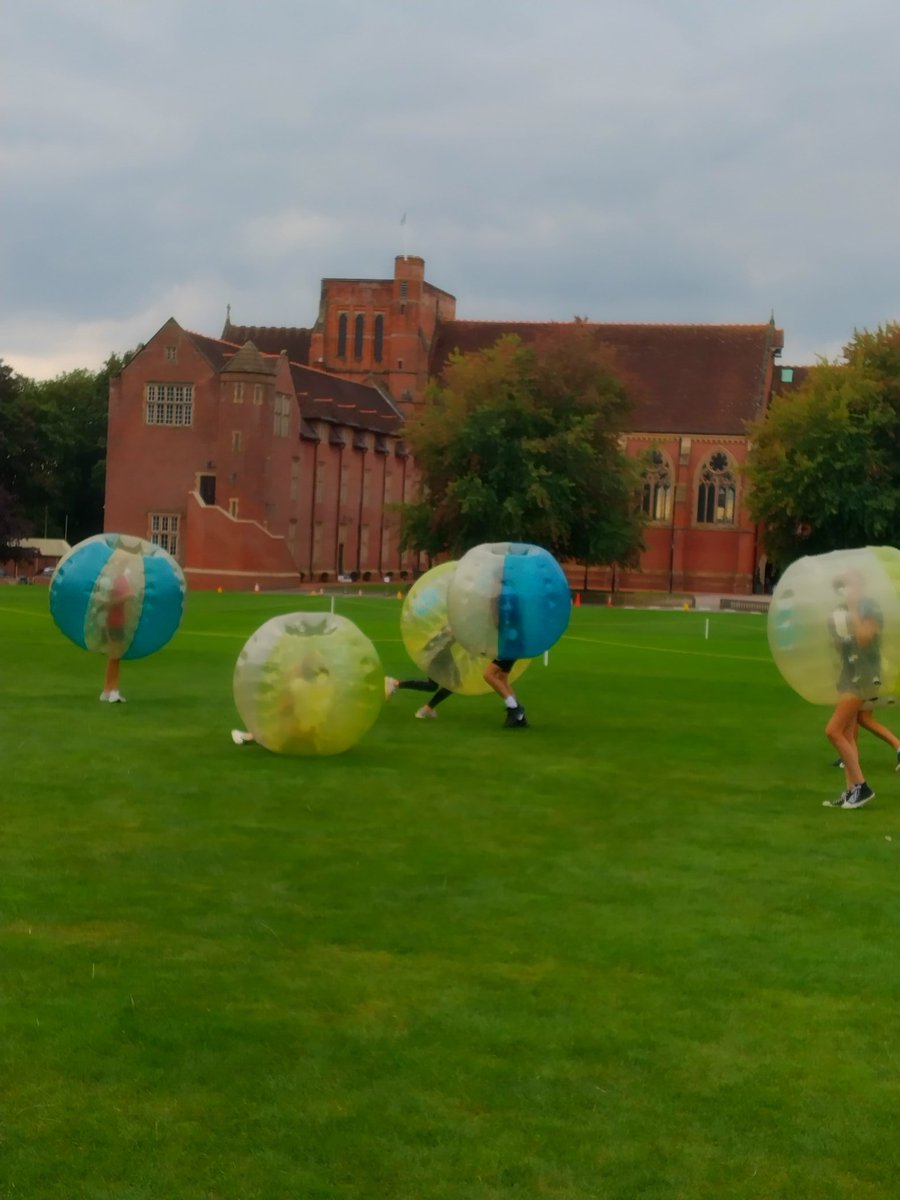 ToynbeeH's tweet photo. Bubble football today - not many boarders have spent time on their feet! @ToynbeeH @ArdinglyBoarder https://t.co/O9dQP1Lzlh