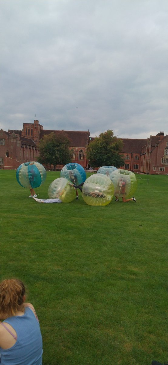 Bubble football today - not many boarders have spent time on their feet! <a href="/ToynbeeH/">Toynbee House</a> <a href="/ArdinglyBoarder/">Boarding at Ardingly</a>