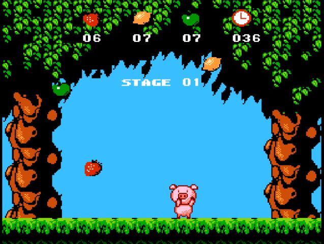 neskici.com/fruit-pig.html

Fruit Pig atari oyunu, genelde çoklu atari kasetlerinde görmeye alışkın olduğumuz, eğlenceli bir beceri oyunu. Kontrol ettiğimiz domuzla, gökten farklı hızlarda düşen meyveleri toplamaya çalışıyoruz.#fruitpig #atarioyunlari #retro #8bit #nintendo  #nes