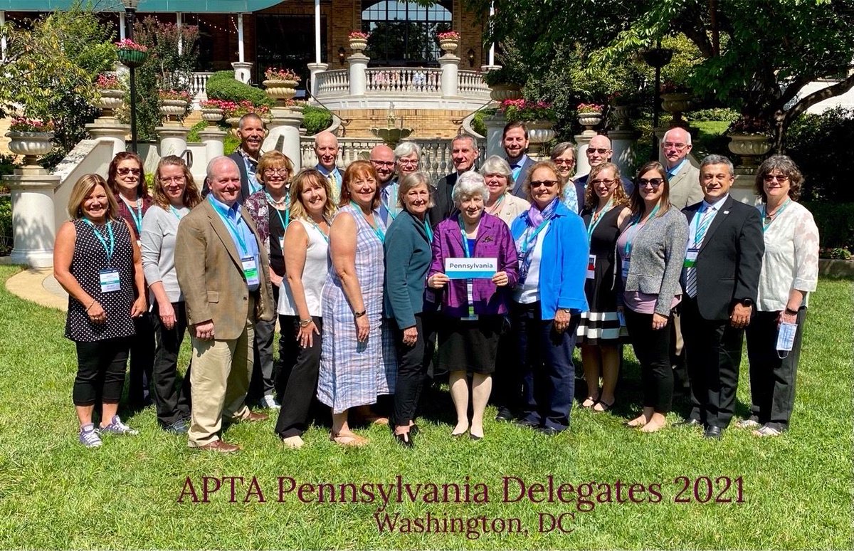 APTA_PA's tweet photo. APTA Pennsylvania delegation in DC for the 77th edition of the APTA House of Delegates

#BetterTogether #APTACentennial #APTA #aptahod 

@APTA_PA @SEDPPTA @chanclercc2015 https://t.co/WgTYCtRNju