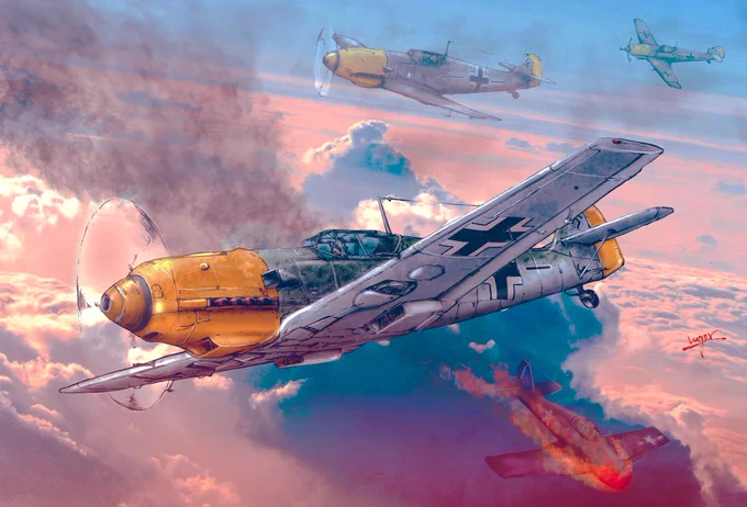 アメリカの戦闘機描きたいな。 