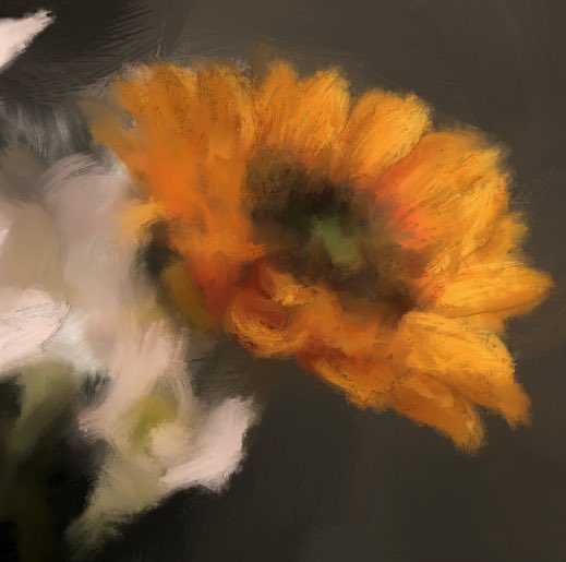 DwayneGlapion's tweet photo. Title: September Flowers (2021) #dwayneglapion #flowers #floral #painting #flowerpainting #sunflower #artoftheday #artoninstagram #corel #digitalpainting #digitalartist #corelpainter #denverartist https://t.co/100xCDwNwS