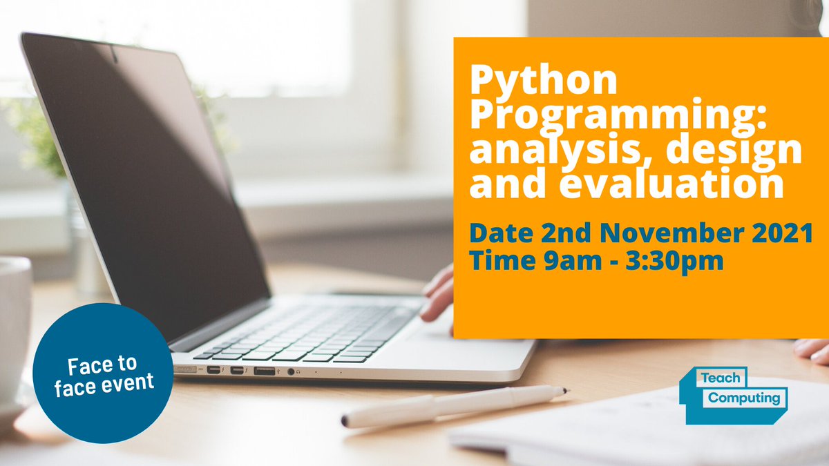 ComputingHubLEI's tweet image. You can develop your Python programming skills by exploring the analysis, design and evaluation stages of the software development life cycle by booking here: stem.org.uk/cpd/501494/pyt…
#getintoteaching #teachcomputing #teachpython
