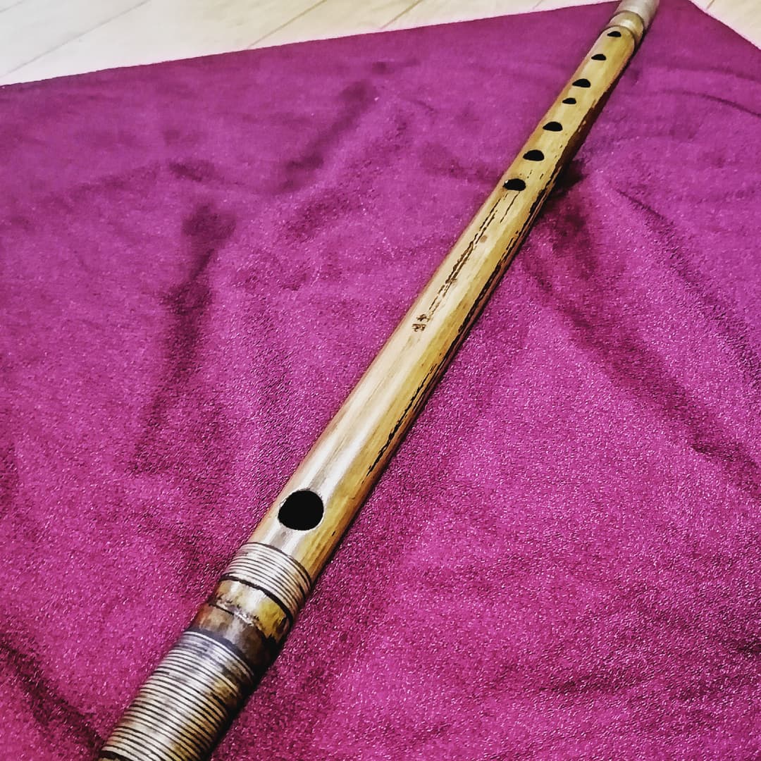 篠笛 志孝 ドレミ調四本調子 燻風 （旧タイプ）