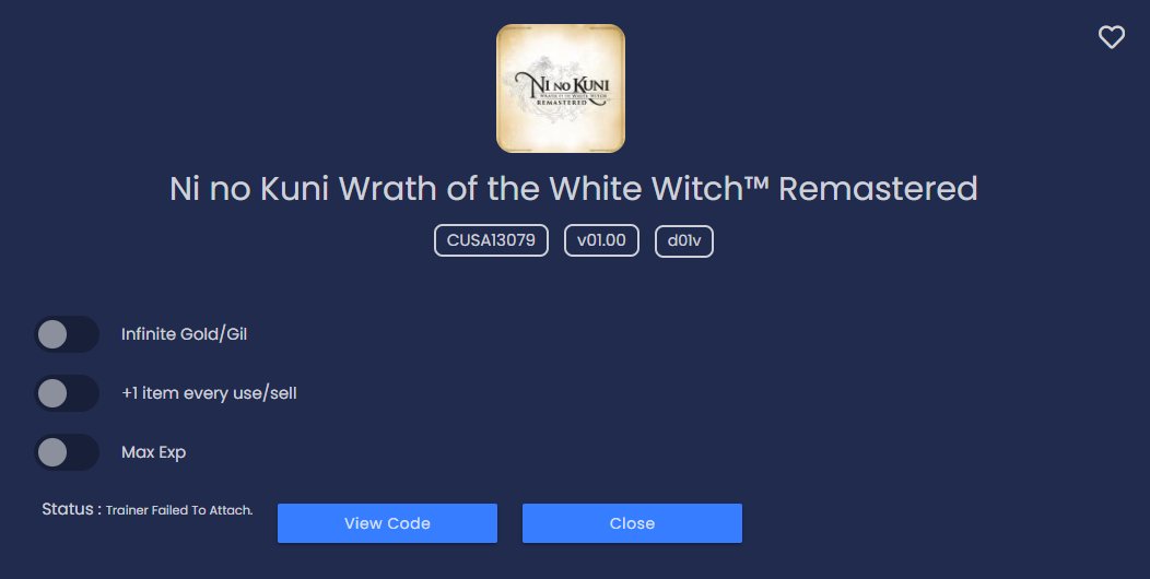 PS4 Trainer tweet media