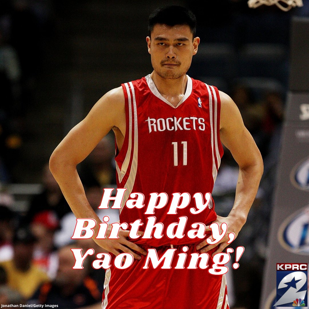 Houston, let\s wish a happy birthday to former star and Basketball Hall of Famer Yao Ming!  