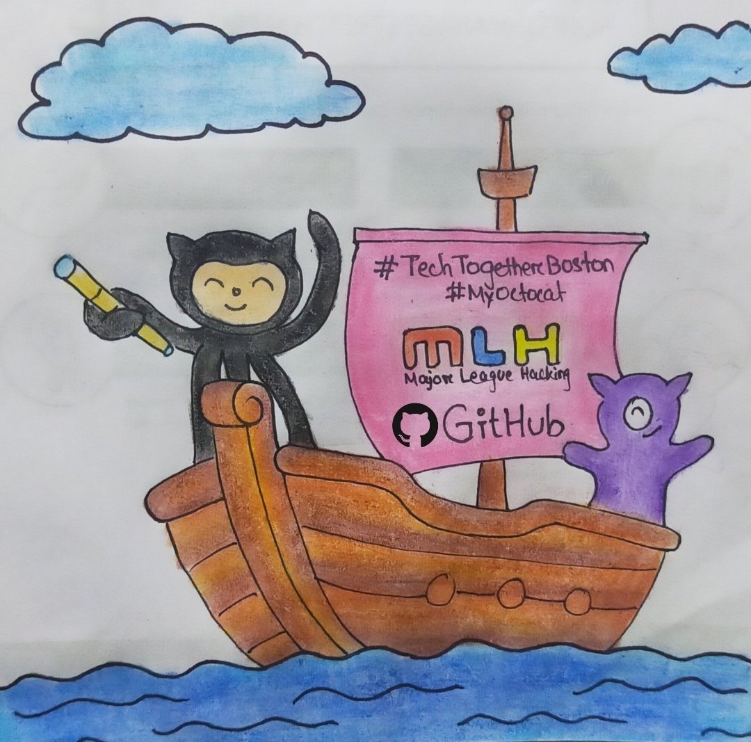 chanchalbansall's tweet photo. #MyOctocat and #Byte are enjoying their new adventure⛵🏴☠️
#MyOctocat #TechTogetherBoston
@MLHacks @GitHubEducation https://t.co/LFder4uRVq