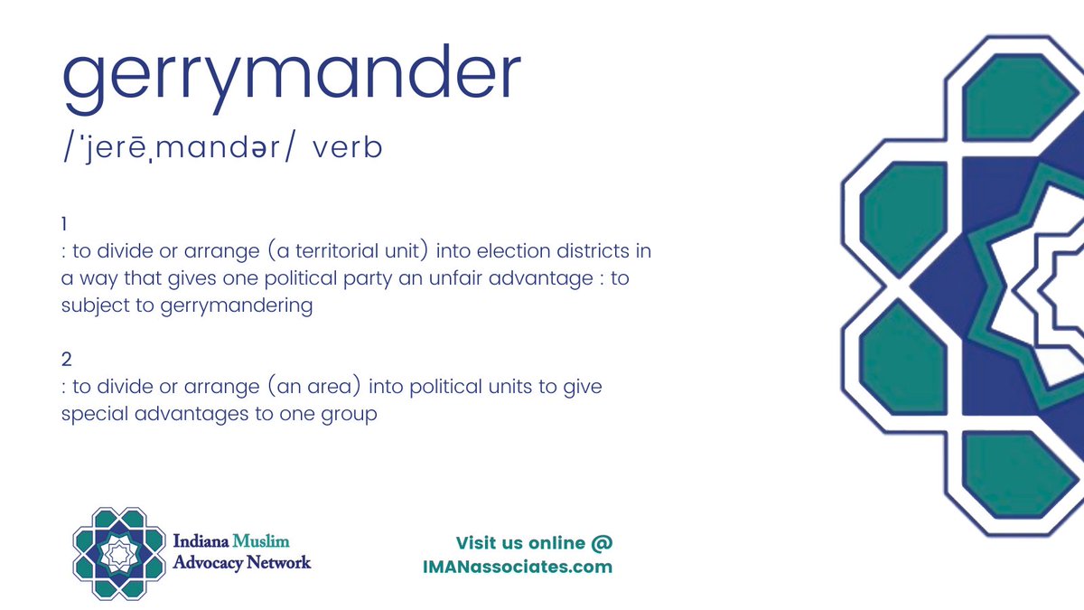 IMANAssociates's tweet photo. Politics affects everyone. The more you know the better choices you can make as a voter and citizen to positively impact your community.

#gerrymandering #indianamaps #indianaleglislature #indianamuslims #indianapolitics #indianaredistricting #legislativemaps #endgerrmandering https://t.co/pAgfLBXvxW