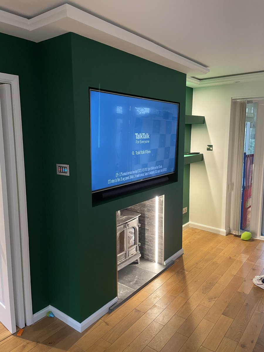 Feature media wall with coving lighting <a href="/collingwoodLED/">Collingwood Lighting</a> <a href="/Sonos/">Sonos</a> <a href="/proelectrician/">Professional Electrician & Installer</a> <a href="/officialNICEIC/">NICEIC</a>  #lighting #interiordesigner
