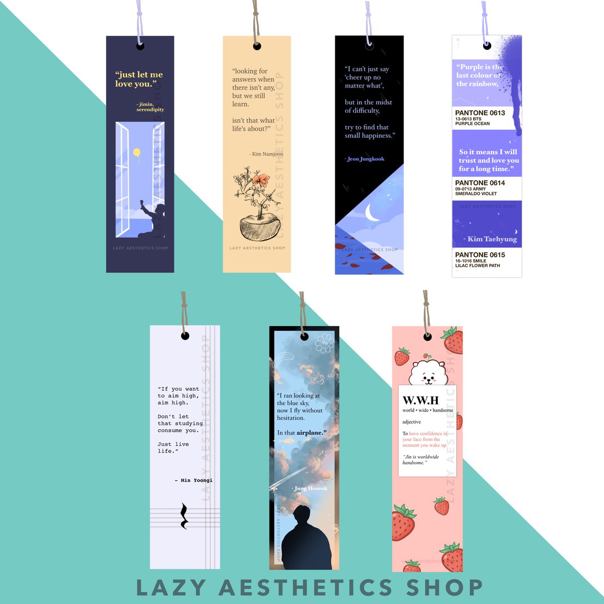 lazy_aesthetics's tweet photo. [ product drop ] BTS Bookmarks Set 3/3 ✨
 
#bts #btsbookmark #btsmerch #btscollection https://t.co/3cdXCwEC7Z